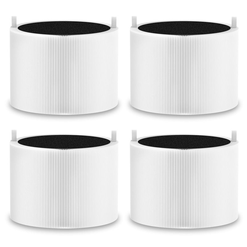 4 Pack Mini Max Replacement Filter Compatible with Blue Pure Mini Max Air Purifiers, FMINI Filter Fits for Blue Pure Mini Max, H13 and Activated Carbon Filter white 4p