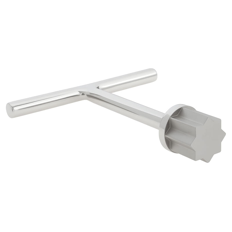 Stainless Steel 23mm T-Handle Star Pattern Key Marine T-Handle Star Tool for Deck Plate and Deck Fills