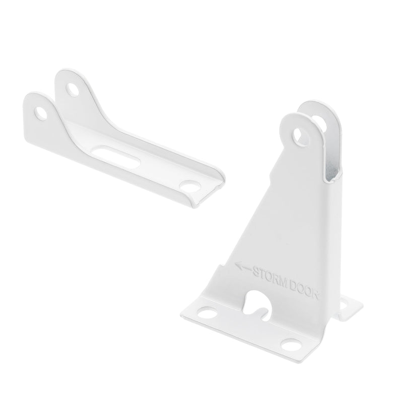 Prime-Line K 55602 Storm and Screen Door Closer Jamb Bracket Repair Kit, White (Single Pack)