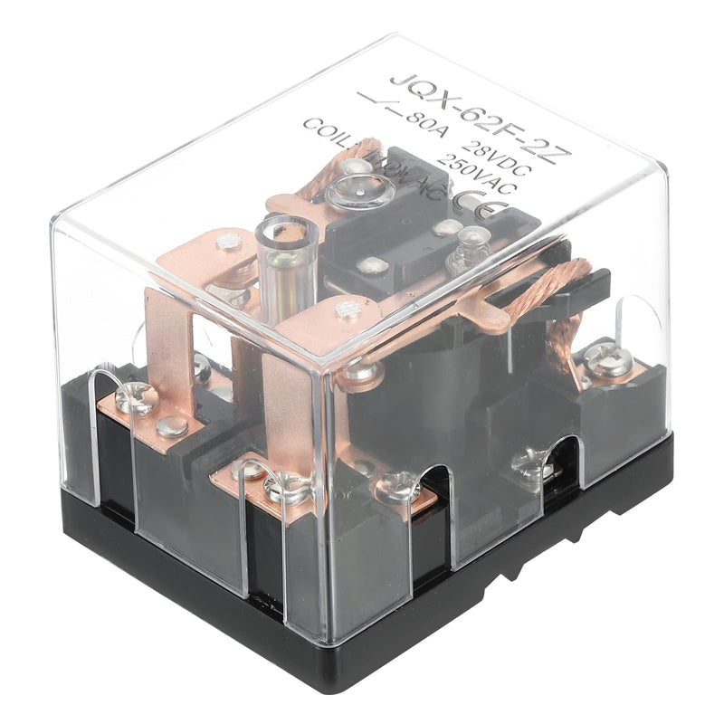 PATIKIL AC110V 80A Electromagnetic Relay, High Power Relay DPDT 2NO 2NC 8 Terminals Din Rail Mounting