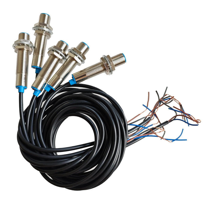 Hall Effect Proximity Sensor, PNP NO, Magnetic Proximity Switch, Normally Open, NJK-5002A, 3 Wires, DC 6-36V, 5 Pcs