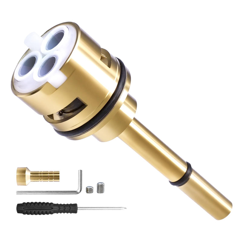 RP51918 3 Setting Diverter Cartridge Replacement Kit Compatible With R11000 R22000 Faucet Valve, 3 Way Shower Diverter Valve, No Leakage Brass Construction