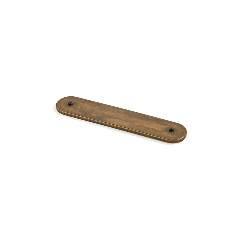 khtumeware 10 Pack Antique Brass Cabinet Hardware Handle Pull Backplate/Back Plate - 3" Inch (76mm) Hole Centers 3" (76mm) Hole Center