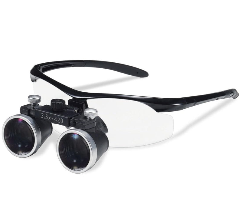 Dental Loupe 3.5X, Optical Magnifying Glasses for Dentistry, Magnifier for All Purpose(Black) Black 3.5