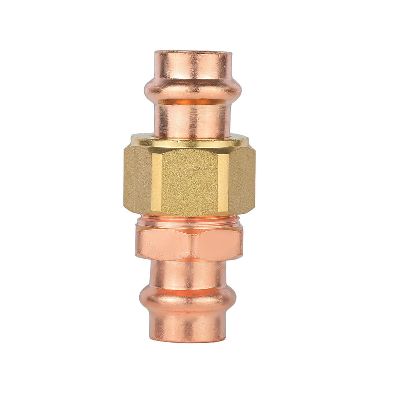 1Pack Seelink 1" Copper Press x 1" Copper Press Union Coupling(PRESS070-1) 1" x 1"