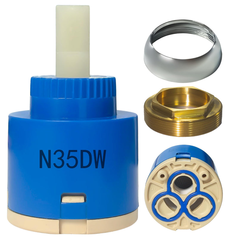 N35DW Faucet Cartridge,Suitable for Kraus and Pfist Single Handle Faucet,Replaces Glacier Bay OEM models 169-640, 704-612 & 704-615,CUPC/NSF/IAPMO Certification,Used for Bathroom and Kitchen Faucet