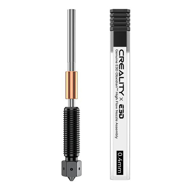 Creality E3D K2/ K2 Pro/ K2 Plus Nozzle, Genuine E3D Obxidian™ High Flow Nozzle Assembly, Creality Hi Combo Extruder Hotend Nozzles, Supporting 600mm/s Printing (0.4mm)