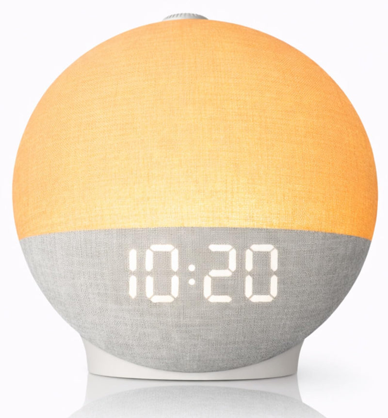 Sunrise Alarm Clock with Sound Machine, Natural Wake Up Light with Night Light, 30 Sleep Sounds, White Noise Machine Alarm Clocks for Bedrooms, Heavy Sleepers