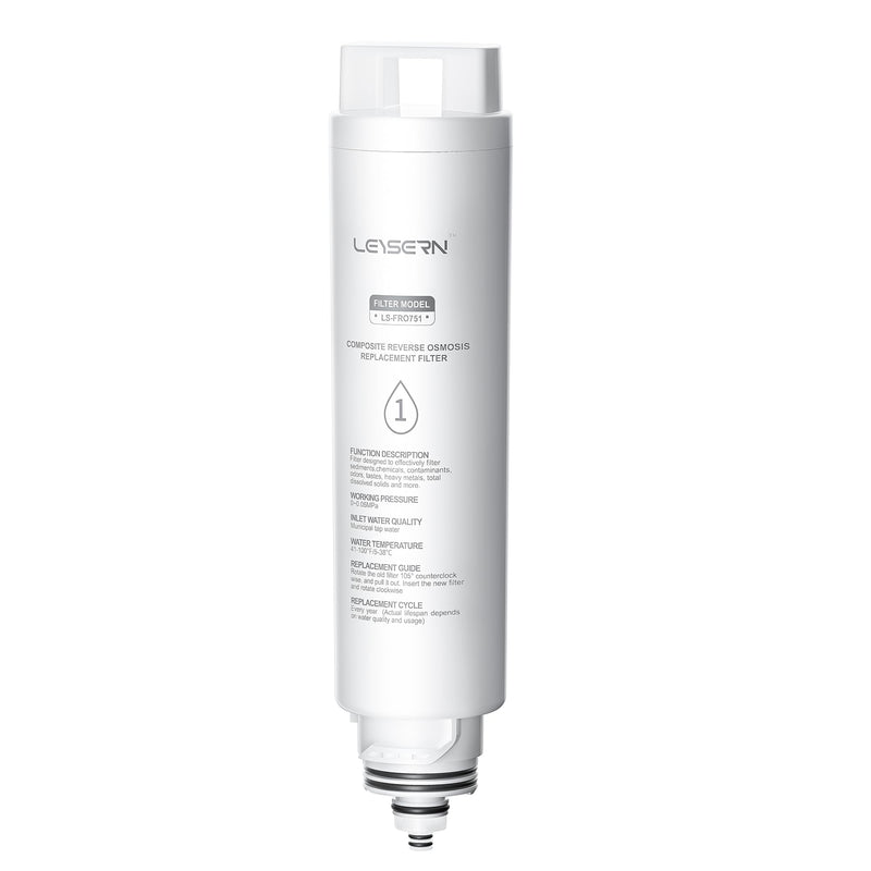 Leysern Reverse Osmosis System Countertop Replacement Filter LS-FRO751