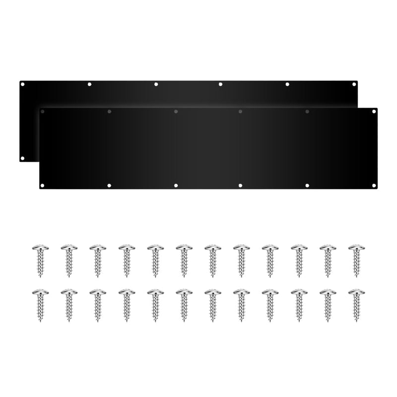 2 Sets 34 x 8 Inch Door Kick Plate for Reinforcerment or Anti Scratch Door Protection in Mat Black Finish 34*8 Matt Black (2pc)