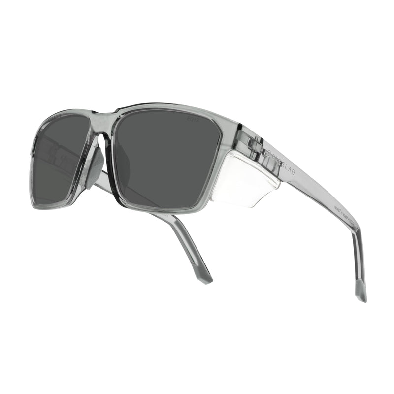VETRA Z87+ Certified Safety Glasses HD High Contrast UV400 Side Shield Anti-Oil Coating Stylish Eyewear Steel Mist
