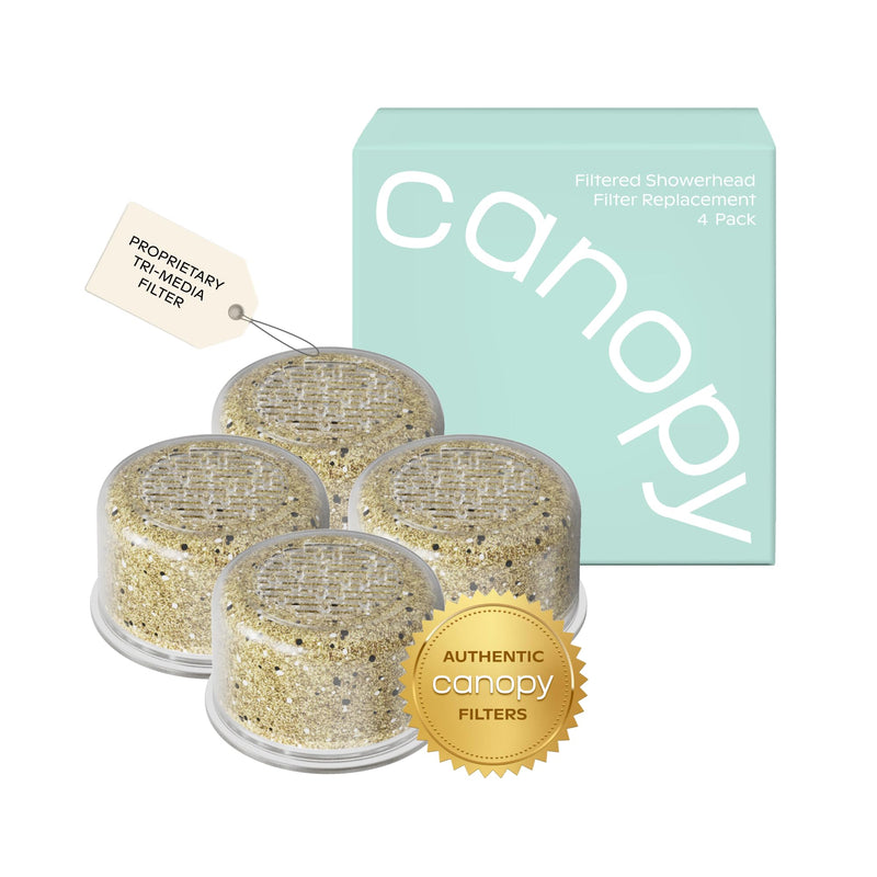 Canopy Original Showerhead Filter Replacement, 4-Pack, 90 Day Use