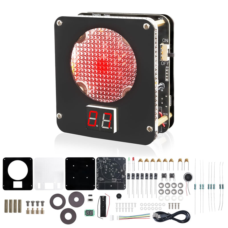 DIY Laser Target Soldering Kit, Build Your Own Electronic Shooting Game with Digital Score Counter, STEM Light Sensor Soldering Project with Adjustable Volume & Brightness,Father's Day Present