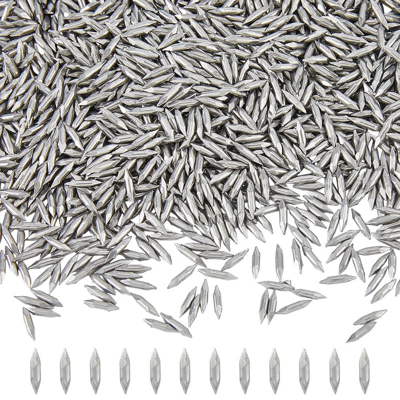 SUPERFINDINGS About 3666pcs/440g Stainless Steel Polished Beads 9mm Bicone Tumbling Media Pins Burnishing Media for Rust Removal Rough Polishing Precsion Polishing Jewelry Polishing,Diameter:2mm