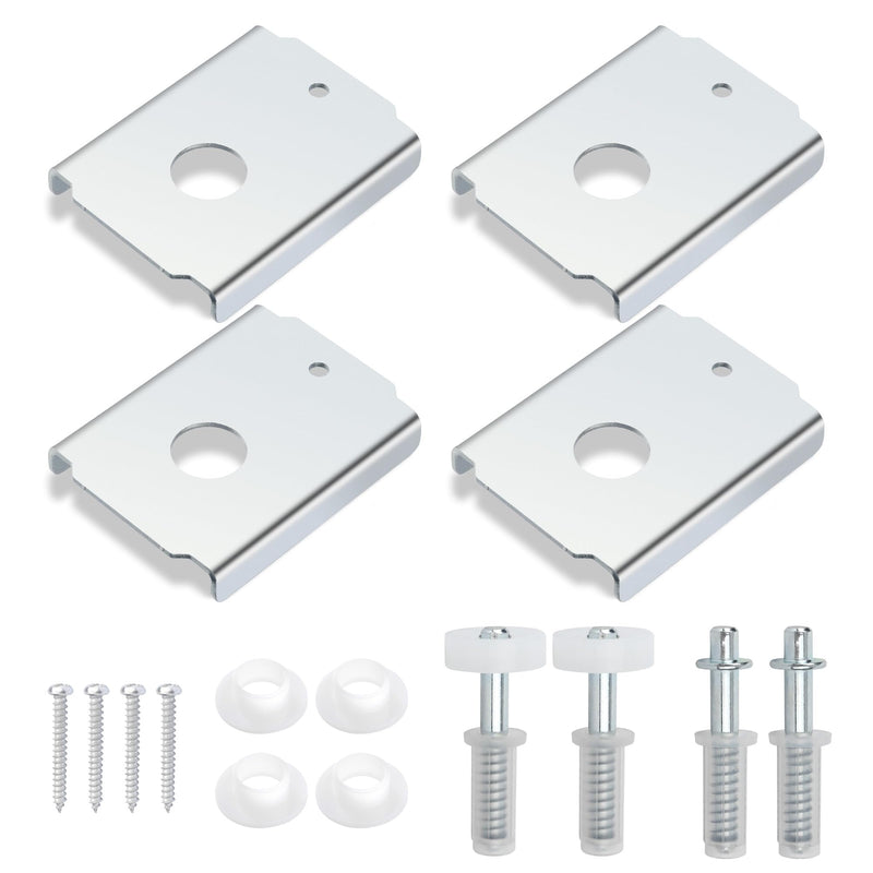 Bifold Door Repair Kit, N7192 Bi-Fold Door Repair Bracket and N 7266 Bi-Fold Door Top Pivot and Guide Wheel, for 1-3/8 in Wood Bifold Hardware Replacement Parts