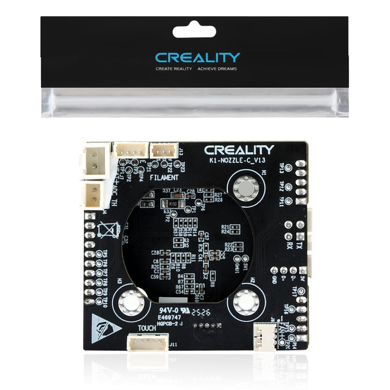 Creality K1 Series Hotend Adapter Board T9_GD32F303CBT6 NOZZLE-C-V13 HQPCB-2 Original K1C PCBA Breakout Module K1 Max Nozzle Kit Adapter Board OEM Toolhead PCB Circuit Board for K1/K1 Max/K1C/K1 SE K1 Series 2024