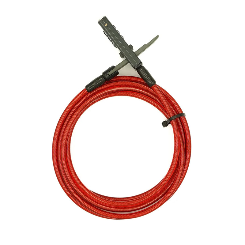 DoubleLock Otter Integrated Combination Cable Lock (6mm) – 10ft Weatherproof Steel Cable, Keyless Resettable Lock for Outdoor Gear, Bikes, Coolers, Kayaks, and Sports Equipment 6mm