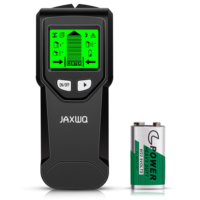 Stud Finder Wall Scanner - 5 in 1 Stud Finder Tool w/Smart Chip and HD LCD Display, Stud Detector Beam Finders for the Center and Edge of Wood AC Wire Metal Studs Joist Pipe (Charcoal) Charcoal