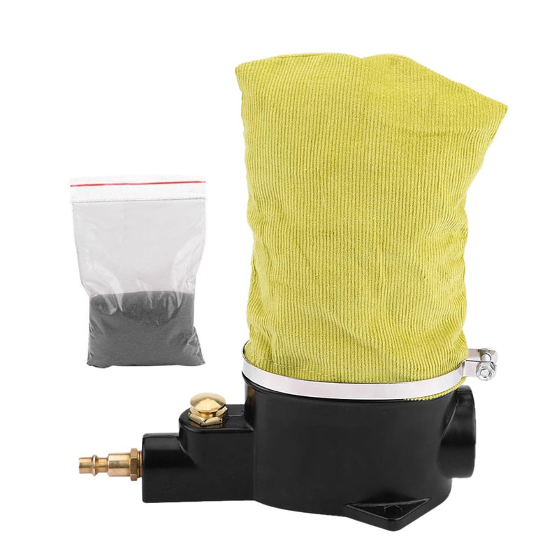 HZEL Car Pneumatic Spark Plug Cleaner, Vehicle Air Sand Blaster Plug Cleaning Tool with Abrasive Material & Fabric Clean Bag, Sparkplug Cleaner for Remove Carbon Buildup Motorcycles Autos