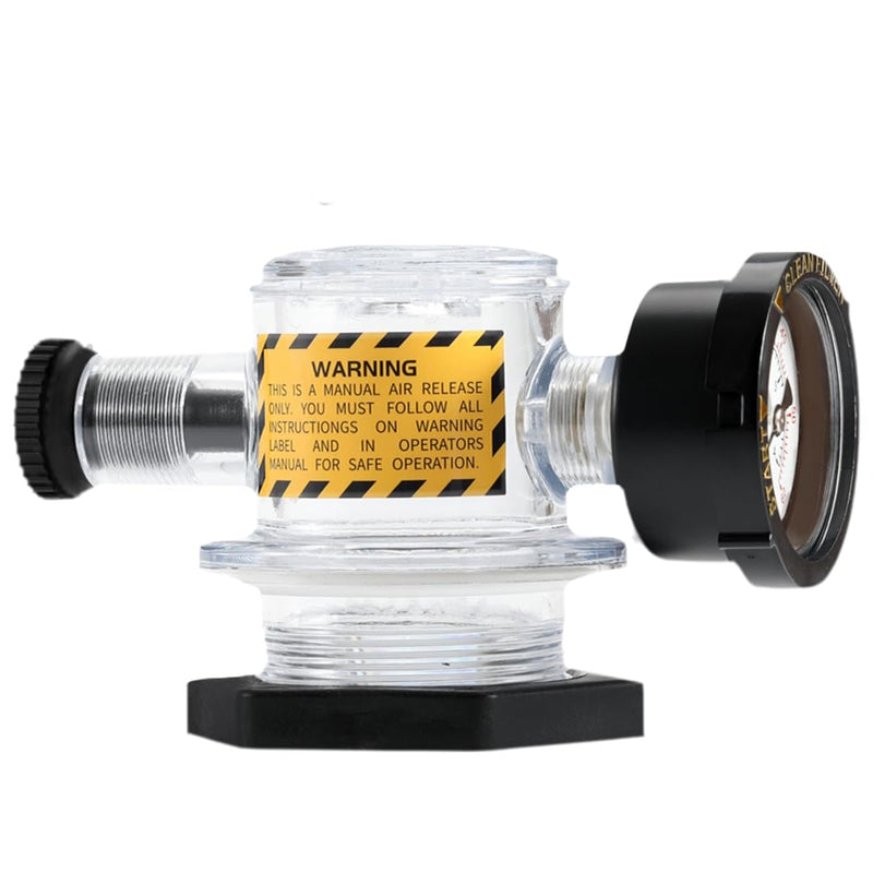 Replacement 273564Z Manual Pressure Relief Valve with Gauge Compatible with Pentair Triton II, Triton C, TR100C, TR140C, Clean Plus, Warrior, EasyClean, SM, SMBW 4000 Pool Spa Filter Air Release