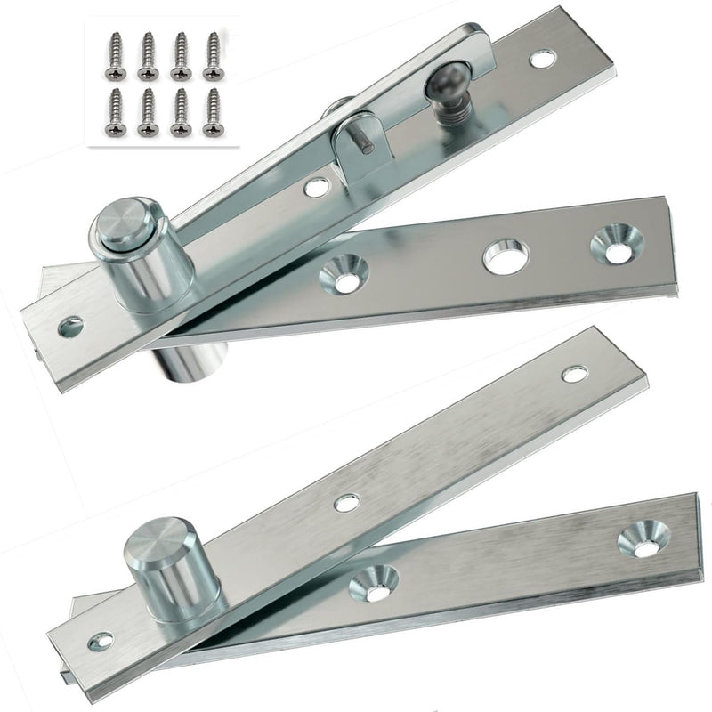 Door Pivot Hinges Heavy Duty for Wood Doors, 360 Degree Hidden Door Hinge for Secret Door,Stainless Steel Invisible Door Pivot Hinge for Bookshelf