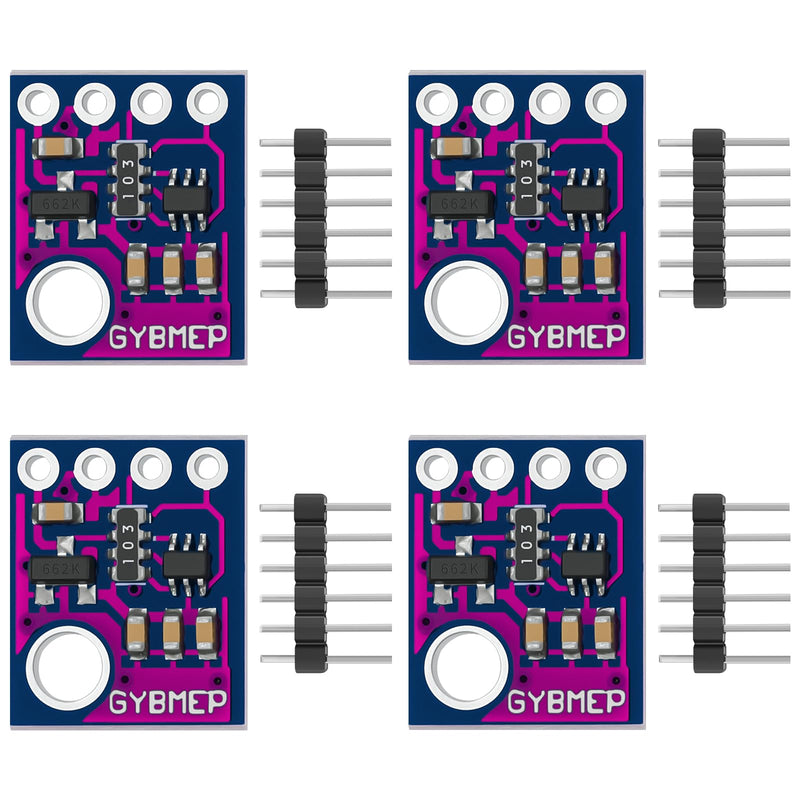 4pcs BME280 5V Sensor Module GY-BME280-5 Atmospheric Pressure Sensor Temperature Humidity Sensor I2C Interface Compatible with Arduino