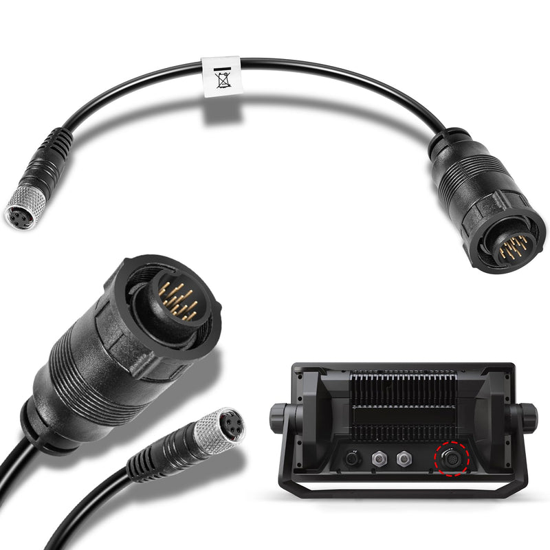 Replacement for 1852073 MKR-US2-13 Universal Sonar 2 Adapter Cable for Trolling Motors to HUMMINBIRD XPLORE, APEX, SOLIX, Onix Chartplotter and Fishfinder