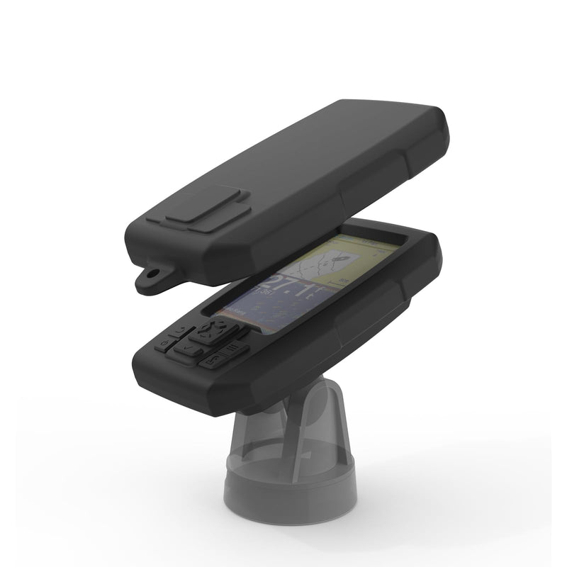 Fish Finder Protective Silicone Skin Case Cover Compatible with Garmin Striker Plus 4 (010-01870-00) and Garmin Striker Vivid 4cv (010-02550-00) (Black)