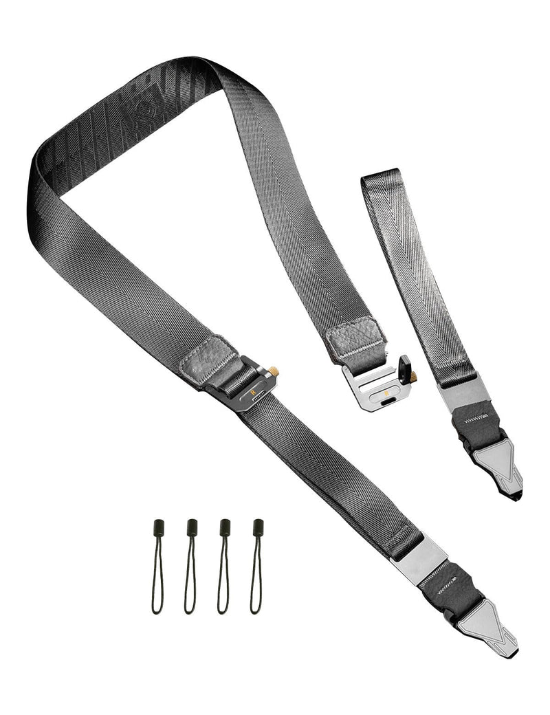Adjustable Camera Strap with Quick Release,Sling,Neck,Wrist,Shoulder Strap for Photographers for DSLR SLR Gray