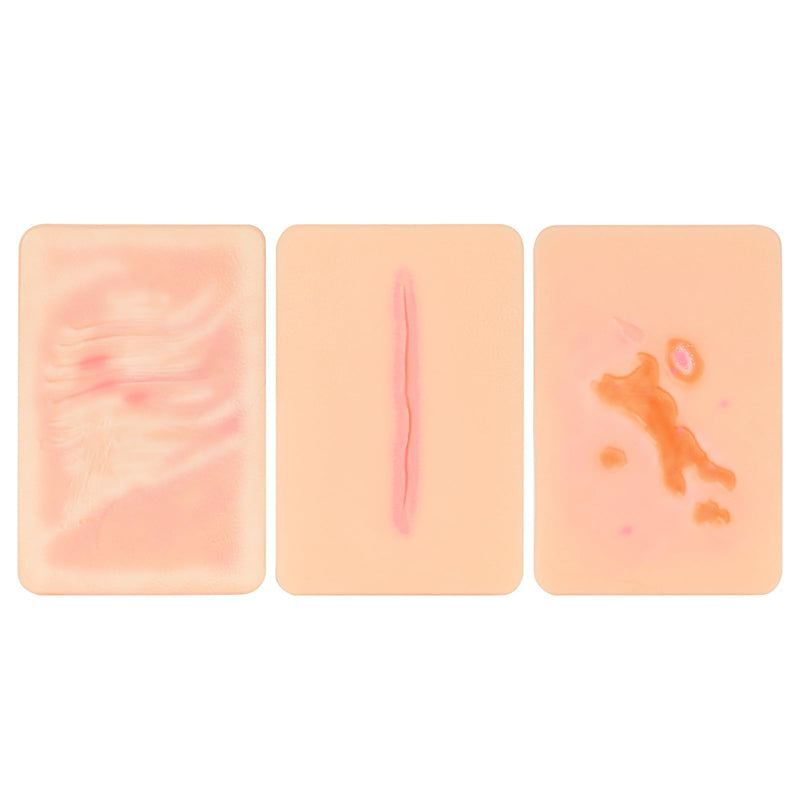 Wound Packing Trainer, Atrophic Scar Model for Medical Education, Wound Care Demonstrations Tool, 3PCS