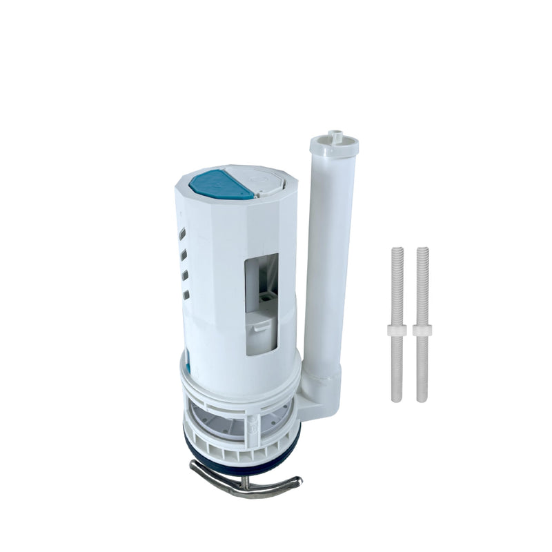 3-Inch Top Dual Flush Valve for One-Piece Toilets, Includes 3-Inch Flush Valve and Rod, Ideal Push Button Toilet Flush kit for Straightforward Installation 3-Inch Diameter Drain Hole
