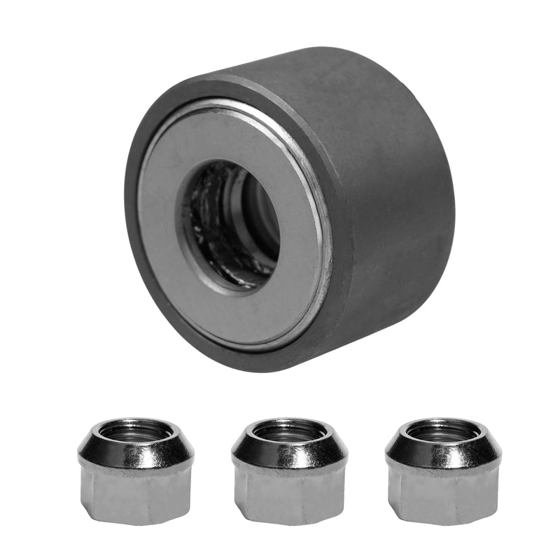 Wheel Stud Installer Tool, Tire Stud Tool, M12x1.25 M12x1.5 M14x1.5, Iron, with 3/4" Hex Wheel Lug Nuts, Silver Tone, 1 Set