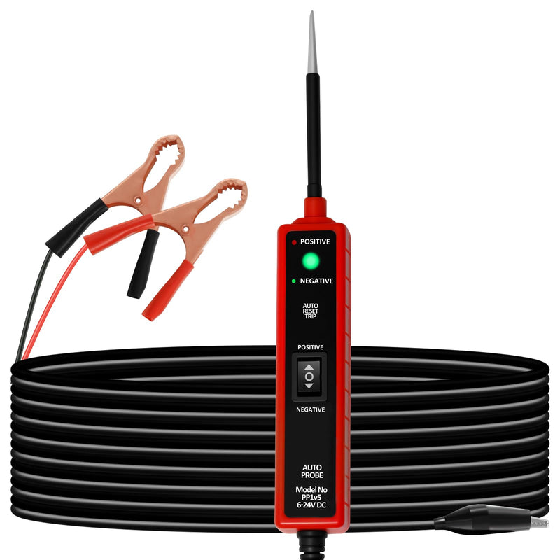 Power Circuit Probe Tester 6V-24V DC, Automotive Circuit Tester with 13.5ft Lead, Short Circuit Finder, Relay & Component Activation, Polarity & Continuity Test for Car, Truck, Trailer Diagnostic Tool 1