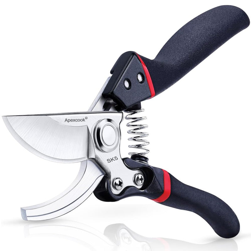 Garden Shears, Handheld Pruning Shears for Heavy Duty, Ergonomic Gardening Tools for Pruning Branches, Plants, Shrubs and Vines, Professional Sharp Garden Scissors (Classic Garden Shears) Classic Garden Shears