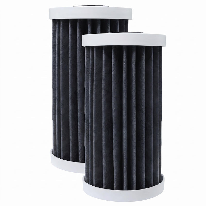 EcoPure EPW4F Premium FACT Universal Whole Home Water Filter - Innovative Product - Better Filtration and Longer Life Versus Most Whole Home Water Filters (Pack of 2) 1 Count (Pack of 2) Premium Carbon Filter