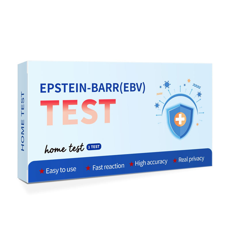 Epstein Barr (EBV) Test at-Home Testing，Highly Accurate, Easy to Read and use. Against The Epstein-Barr Virus’s VCA and EBNA，Quick Results Within 15 Minutes.2 Tests