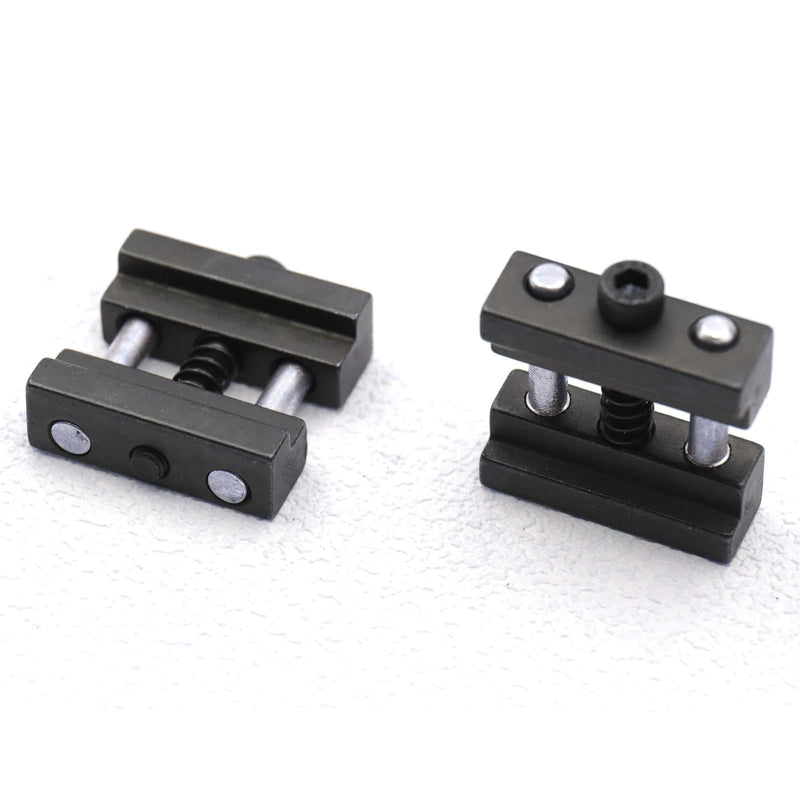2-Pack Steel Milling Machine Vise Quick Clamp Work Stop Tool, Fits Mill Vises with 1/2-1" Jaws Fractal Vise