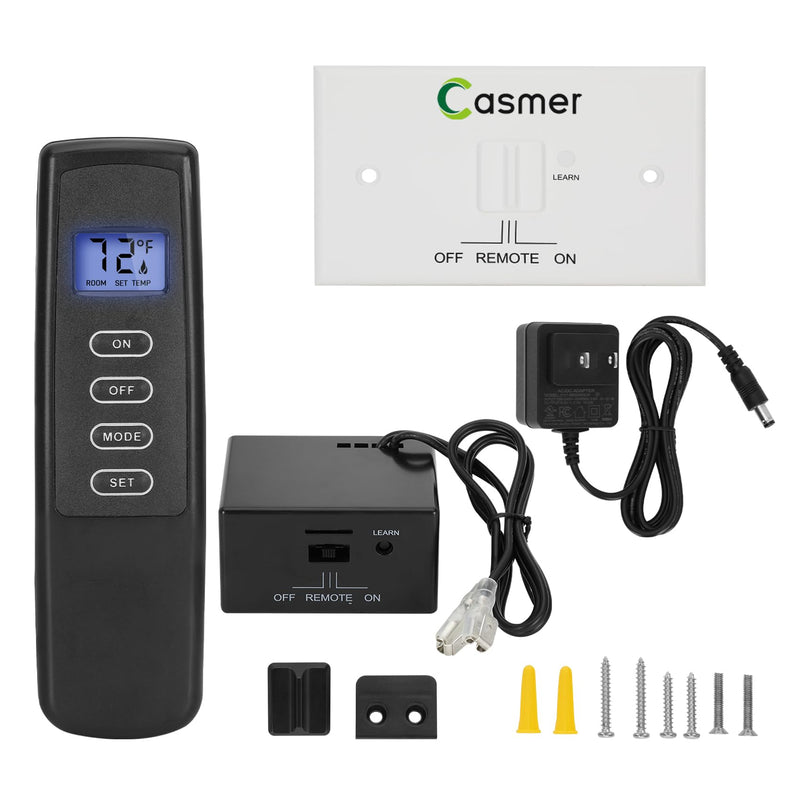Upgraded Universal Fireplace Remote, Dual Power, Control Millivolt Valve Thermostat Remote | Dual Power