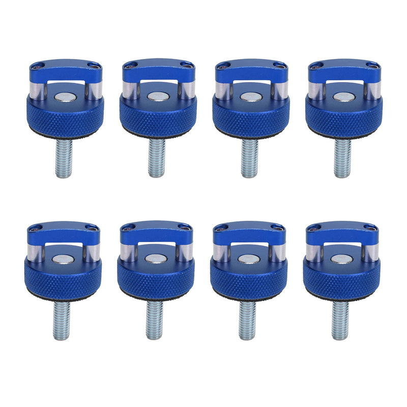 8Pcs Hard Top Bolts, M8 1.25 Quick Removal Fastener Thumb Screw, Steel Billet Aluminum Thread Integrated D Ring Replacement for 2dr, 4dr, 2021 Onwards, Blue