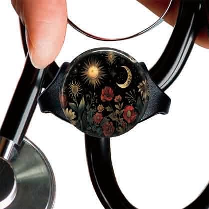 StethoscopeTag Personalized,Nurse Doctor StethoscopeID Tag Customized, Medical StethoscopeName Tag,Ideal for Anyone That uses a Stethoscope, Nursing Students,etc. (Late at Night) Late at Night