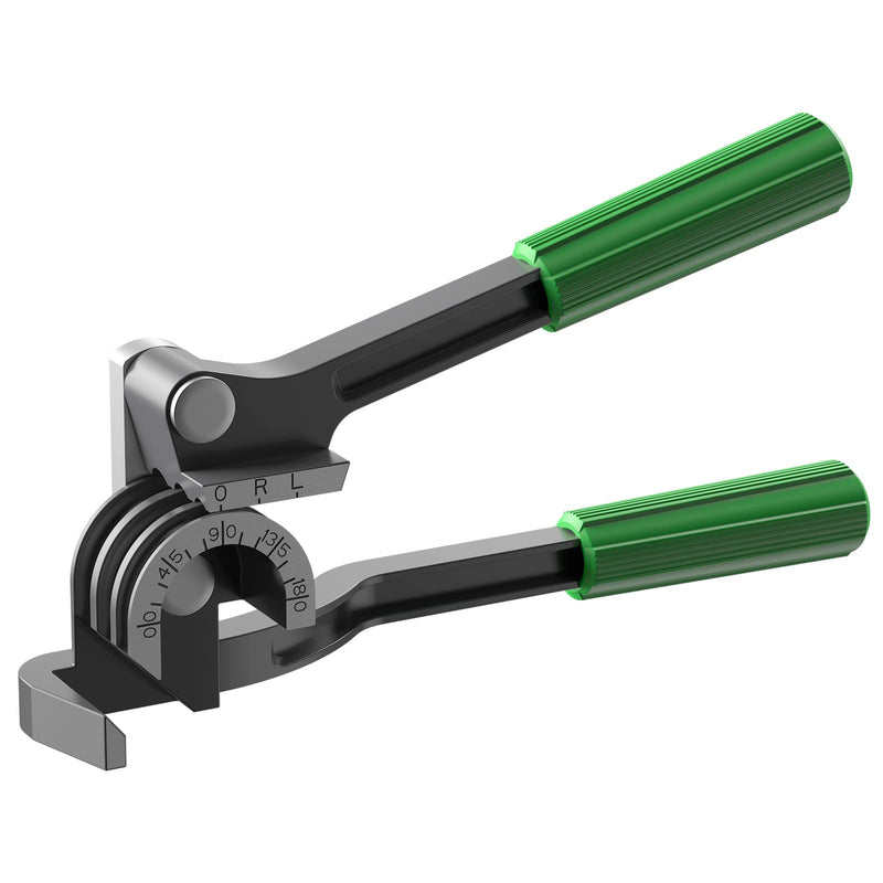 WIPCOOL 3-in-1 Compact Tube Bender, 0–180° Copper Tubing Bender for 1/4", 5/16", 3/8" O.D., Manual HVAC Bender Tool for Air Conditioning & Refrigeration Tight Spaces Compact Small Tubing (1/4"–3/8")