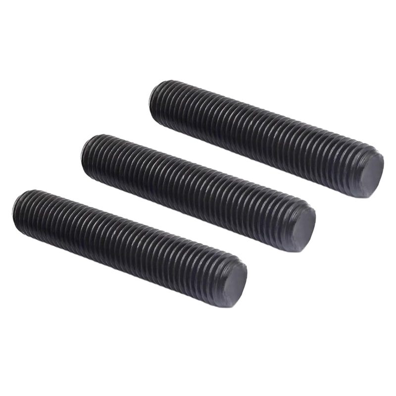 30pcs M8*80mm Fully Threaded Stud, Grade 8.8 Alloy Steel Black Oxide Finish Long Threaded Rod Bar for Furniture Mounting Assembly Fastening M8*80