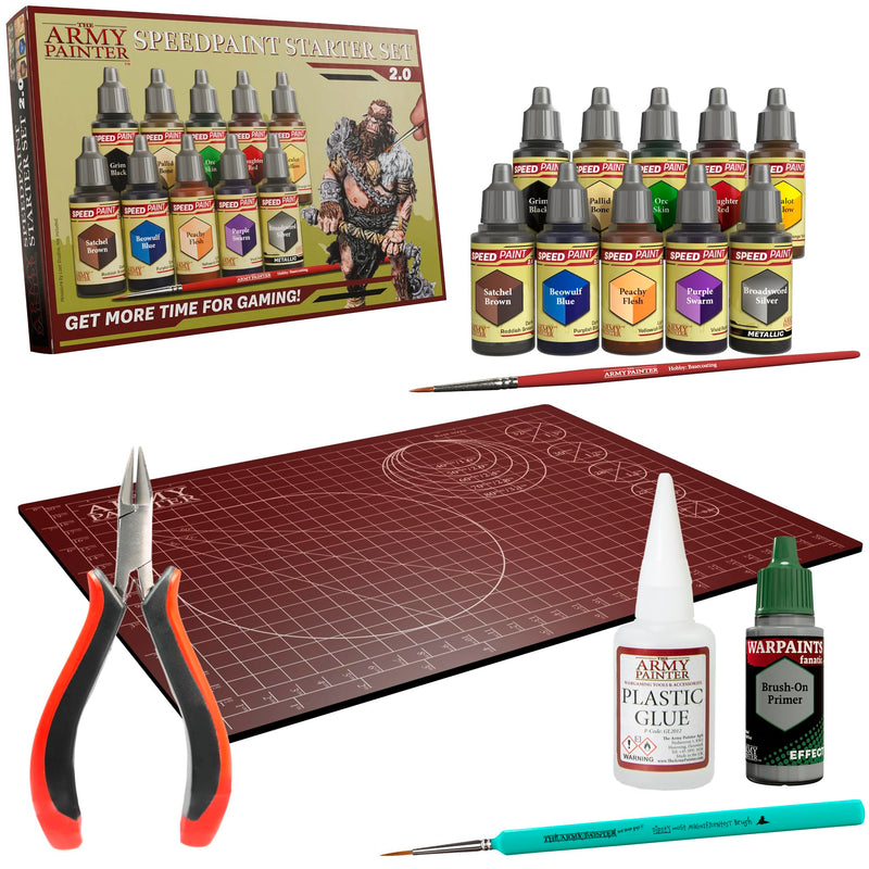 The Army Painter, Speedpaint 2.0 Starter Set, 10 x 18 ml Acrylic Paints (Hobby Starter Bundle) Hobby Starter Bundle
