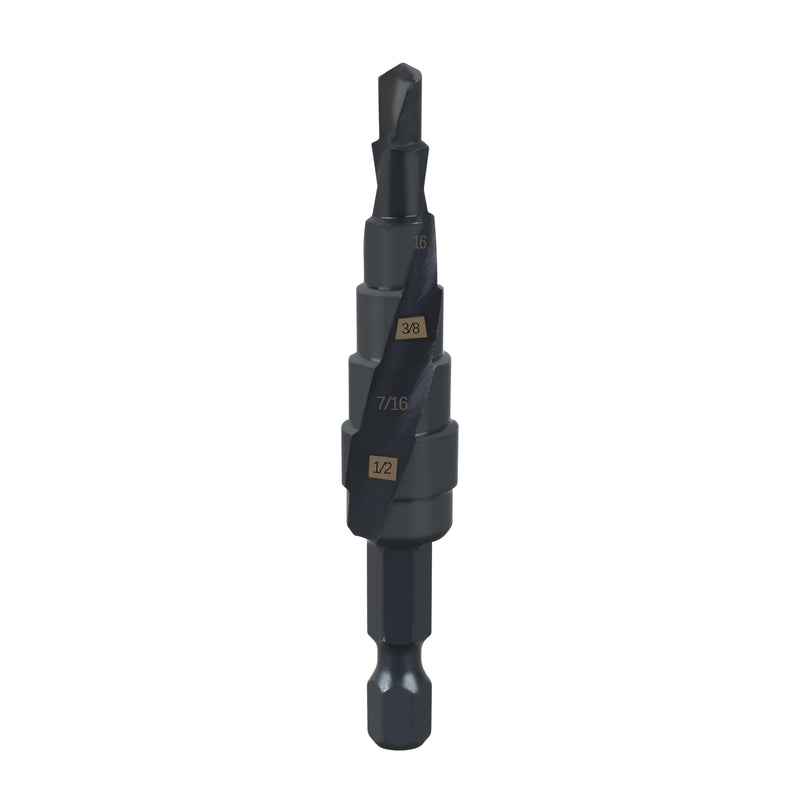 48-89-9241 Shockwave Impact Duty Step Drill Bit for Milwau-kee 1/4"-1/2"
