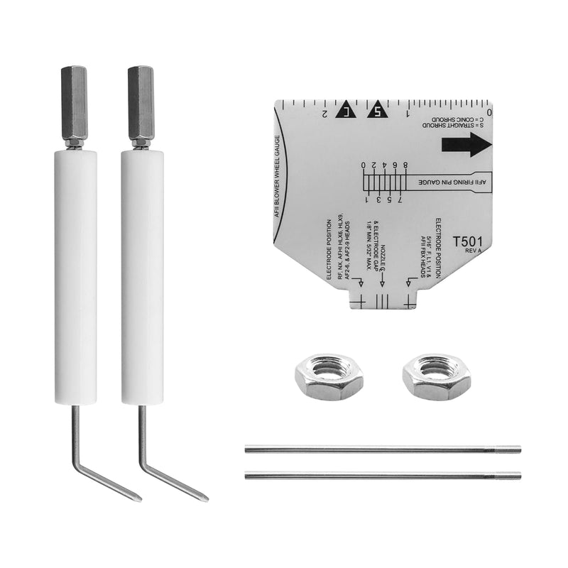 QQZ Electrode Insulator Assembly 5780 for Beckett Oil Burner Electrode Kit AF, AFG, AR, SF and SR Burners with Blast Tube Up to 9"