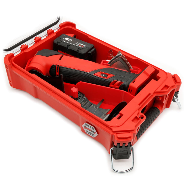 Packout Compact Tool Organizer for Milwaukee 2836-20 M18 Fuel or 2626-20 M18 Cordless Multi-Tool, Accessories and Battery – Fits Box and Tool (Box and Tools Not Included) for Enhanced Protection