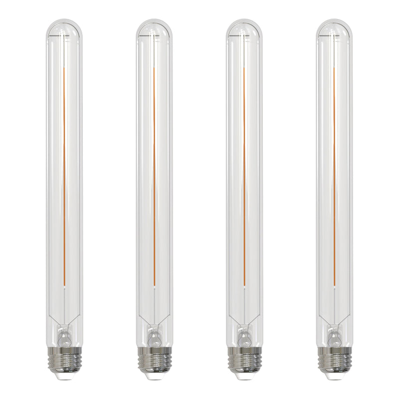 Bulbrite 776945-5W LED Filament, 11" T9 Long, 2700K Fully Compatible Dimming, E26 Base, 500 Lumens, CRI 90, Warm White Light, Decorative (4 Pack) 4