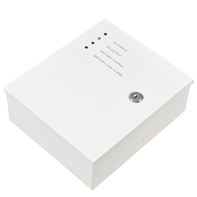 Access Control Power Supply Controller, 100V-240V AC to DC 12V/14V 5A, Adjustable Delay 0-15s, Metal Case with Battery Backup Charging & LED Indicators, for Door Locks, Intercoms, Access Systems 14V,5A with LED