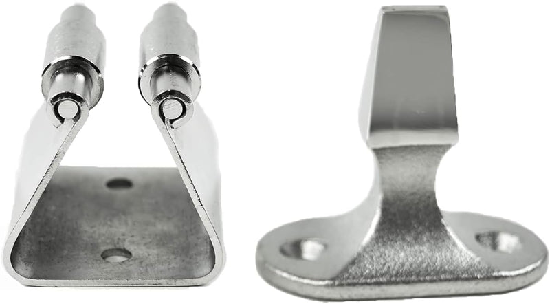 Marine Door Catch Latch 1-5/8 Inch Heavy Duty Stainless Steel Door Stopper Catch Holder Rust Resistant Boat Cabin Hatch Door Clip for Marine RV Yacht Cabinets Hardware, 1 Pcs 1-5/8"