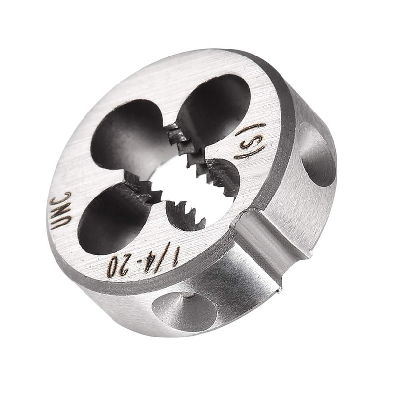 Unifizz 1/4-20 UNC Round Die Machine Thread Right Hand Threading Die Alloy Tool Steel Screw Thread Cutting Die